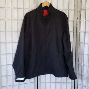 Novara XL dark gray full zip mens cycling rain jacket